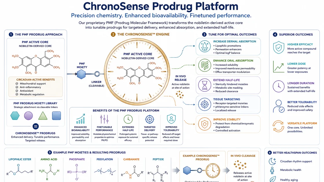 ChronoSense® PMF Prodrug Platform scientific platform visual