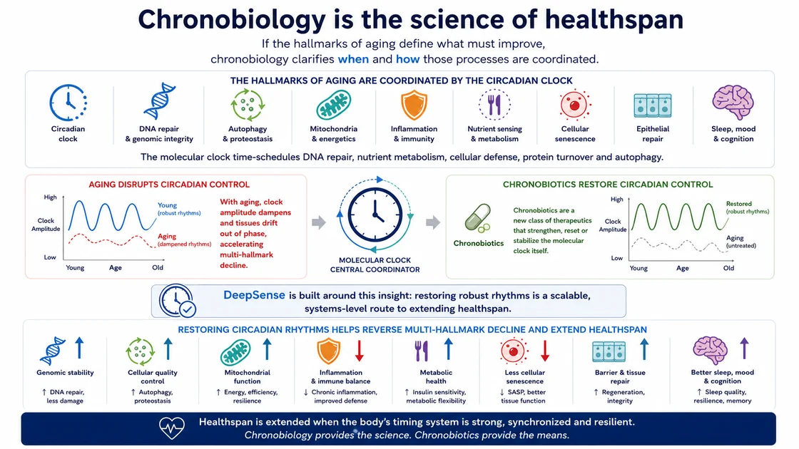 The Science of Circadian Healthspan scientific platform visual